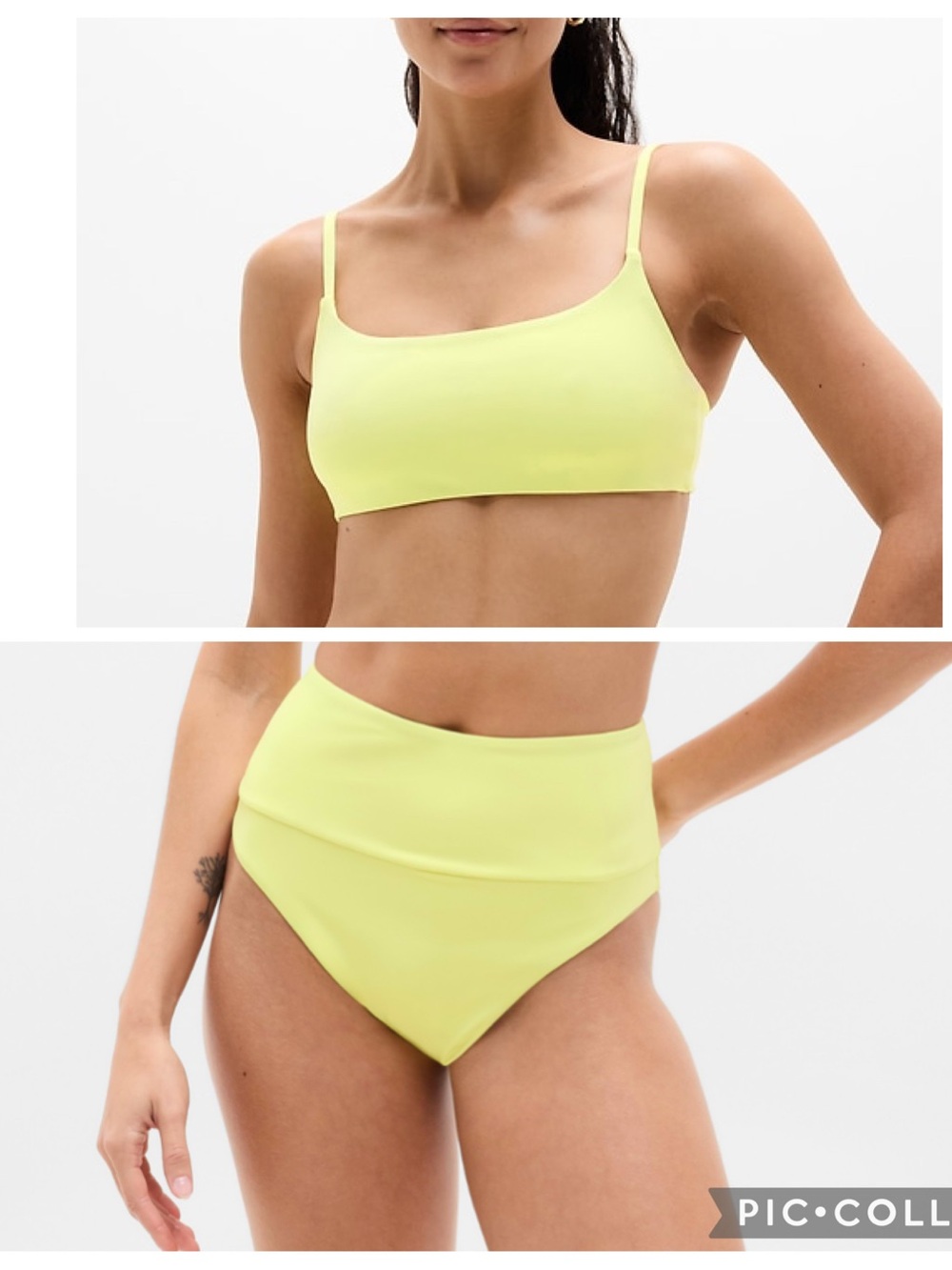 Athleta Square Neck and Ultra High Waist Bikini Swim - Spark - M